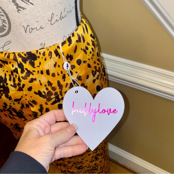 Buddy Love satin leopard print midi skirt - Picture 6 of 12